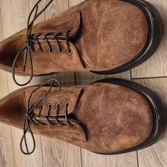 VELASCA Milano Italy Brown Suede Leather 42.5 EU /9.5 US Dress Casual Mens Shoes main image 6